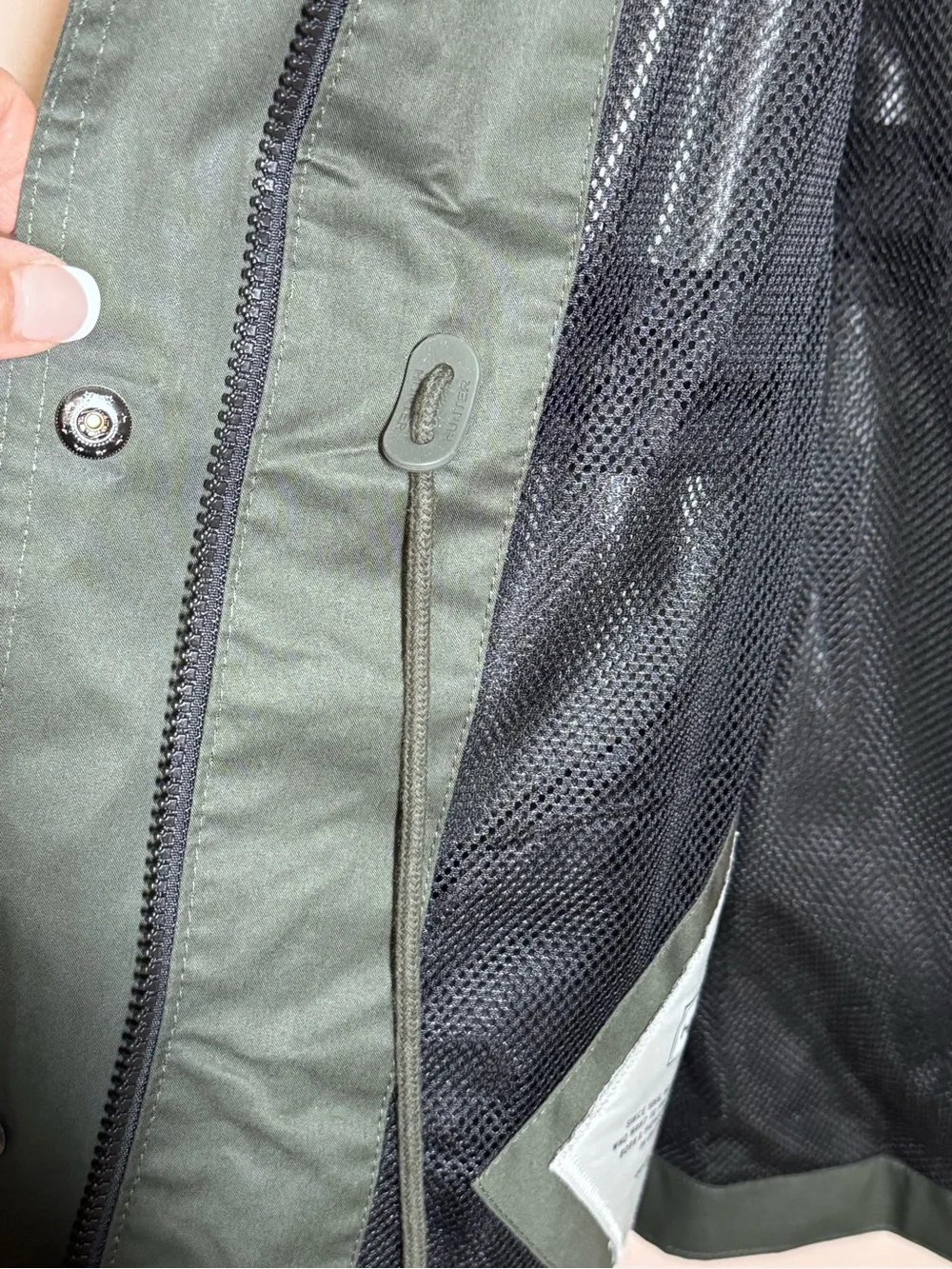 Hunter Women's Hooded Coat in Olive - Picture 12 of 15
